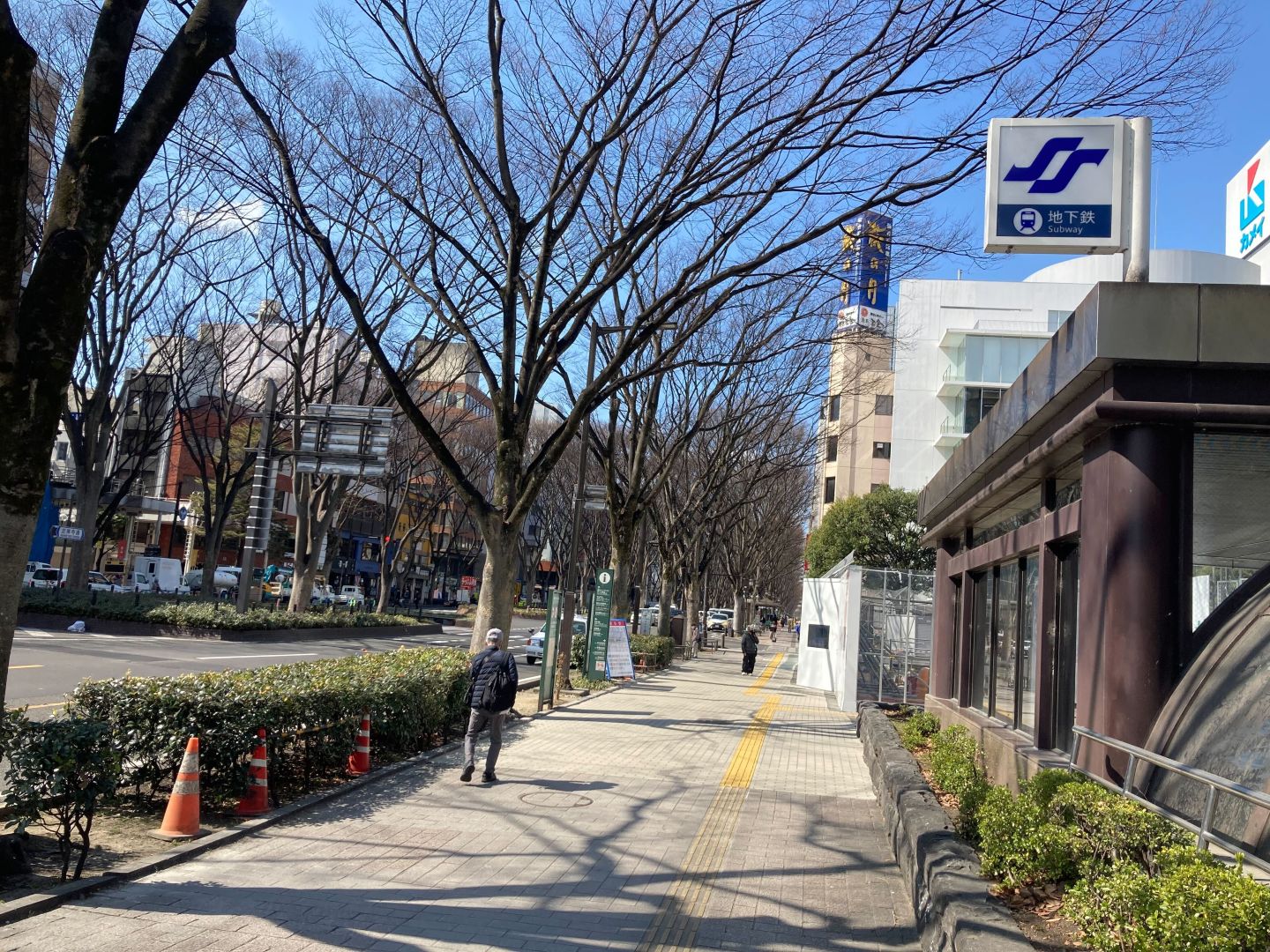 地下鉄からの経路 ステップ1