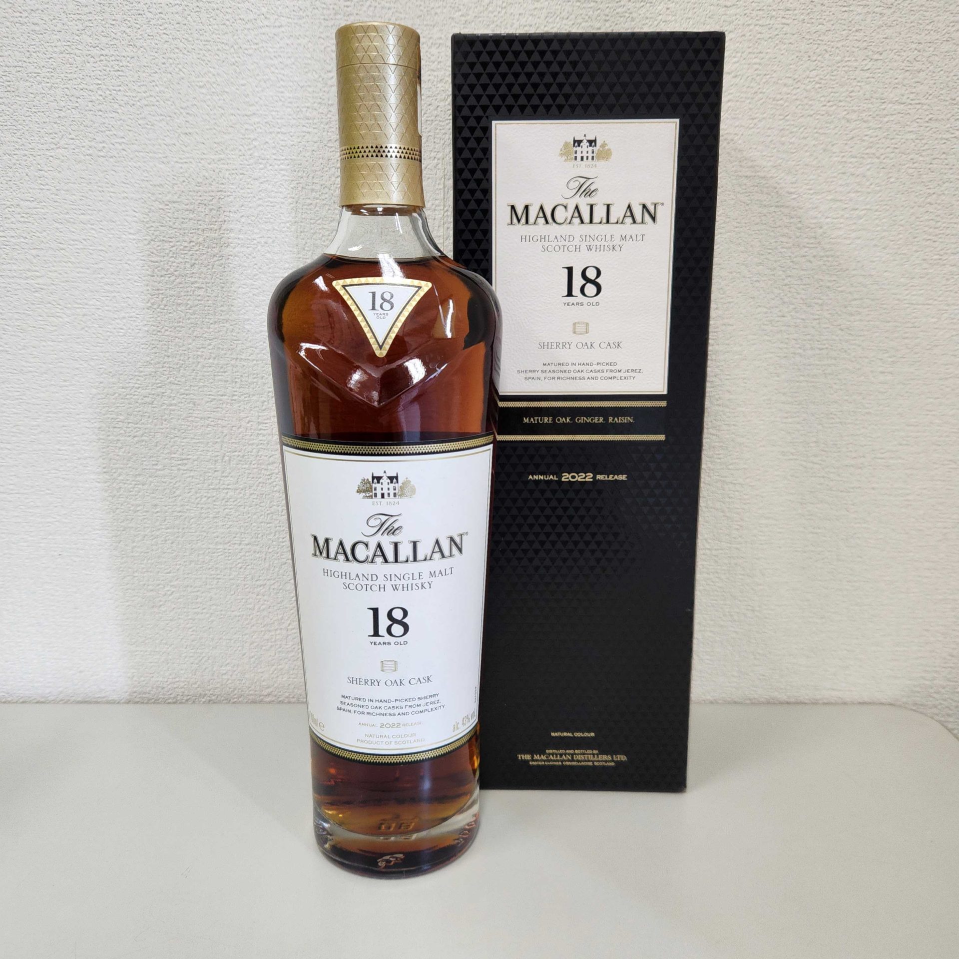 買取実績】ザ・マッカラン 18年 2022年 シェリーオークカスク 700ml 