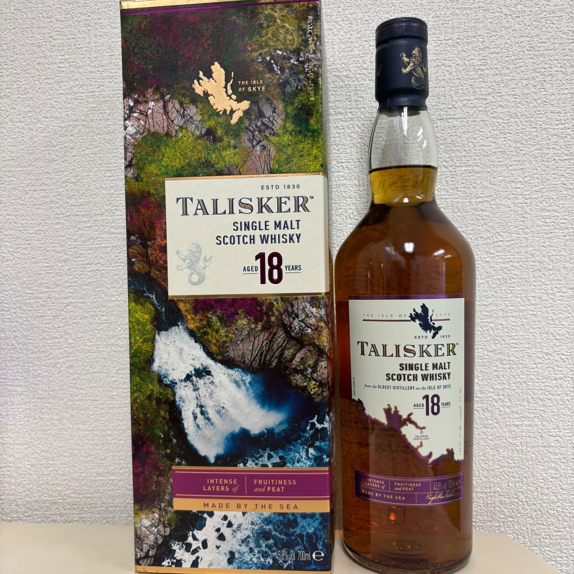 買取実績】タリスカー シングルモルト スコッチウイスキー 18年 45.8 