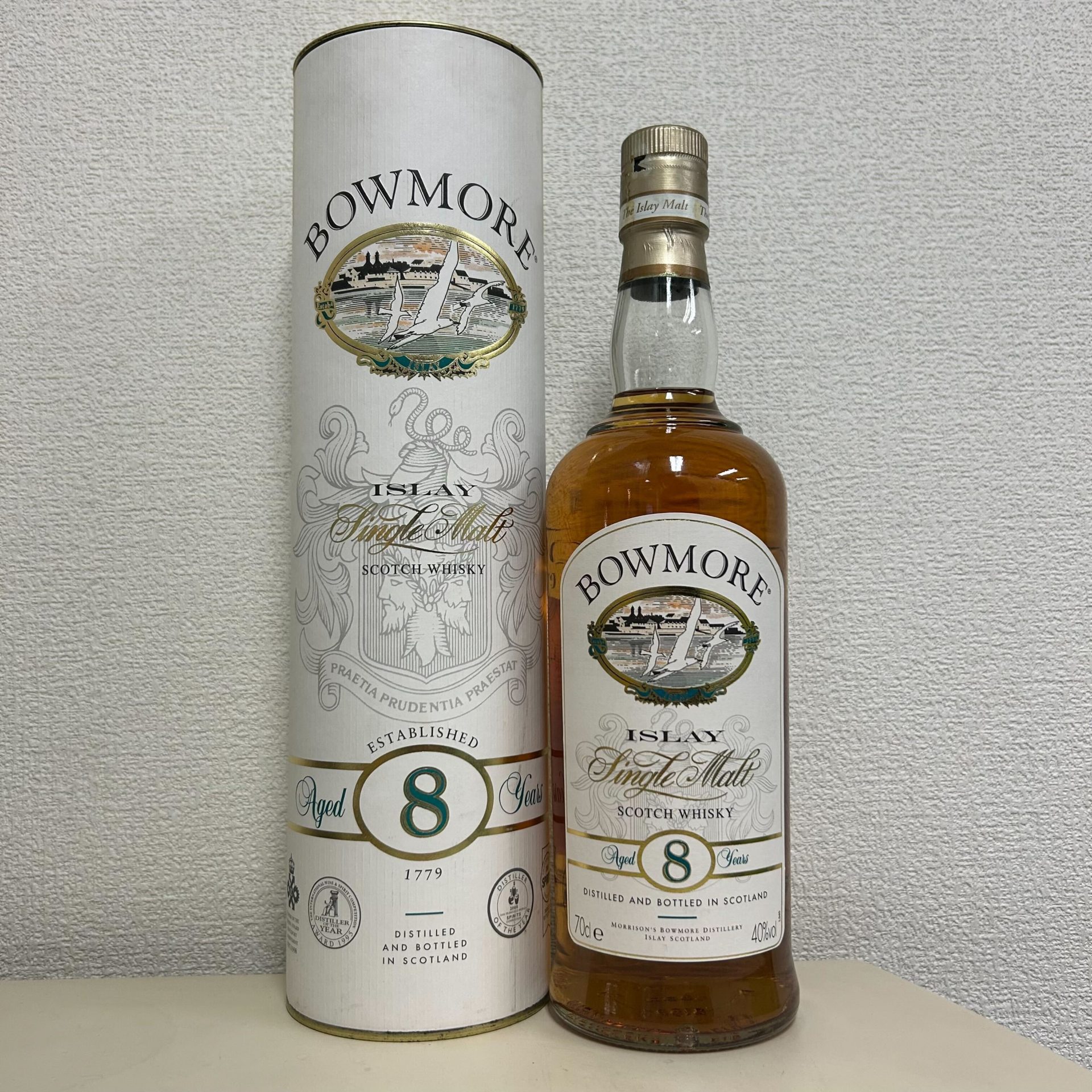 買取実績】ボウモア 8年 シングルモルト カモメラベル 700ml | 心斎橋 