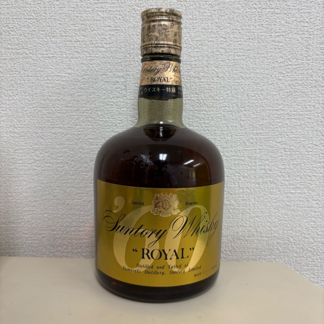 福岡県限定●サントリー/ローヤル60 SR　特級　720ml 43% ウイスキー　古酒　未開栓 レトロ：特級表示サントリーウイスキー ローヤル 60周年