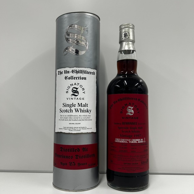 シグナトリー・ヴィンテージ ベンリネス 25年 1997-2023 1stフィルシェリーホグスヘッド 53.6％ 700ml