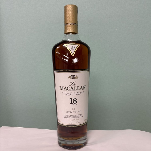 買取実績】ザ・マッカラン 18年 2022 シェリーオークカスク 700ml 