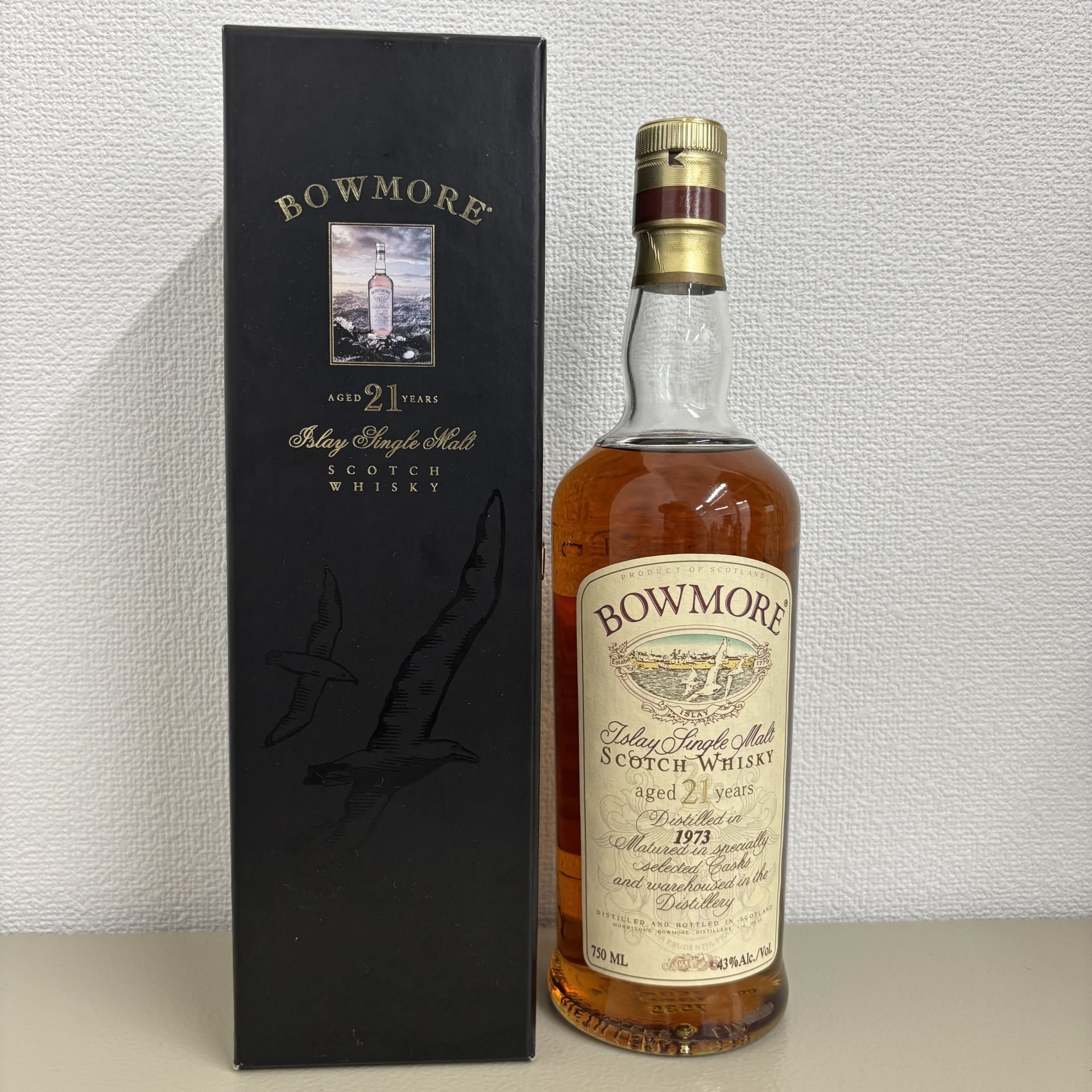 ボウモア 21年 1973 カモメラベル 750ml